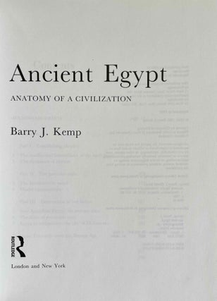 Ancient Egypt. Anatomy of a civilization.