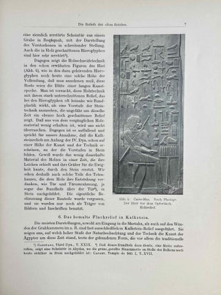 Die Reliefs des alten Reiches (2980 - 2475 vor Chr.) & Die Reliefs und Malereien. Band I: des mittleren Reiches (VII - XVII Dynastie). Band II: des neuen Reiches (XVIII - XX Dynastie) (complete set)