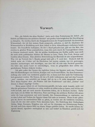 Die Reliefs des alten Reiches (2980 - 2475 vor Chr.) & Die Reliefs und Malereien. Band I: des mittleren Reiches (VII - XVII Dynastie). Band II: des neuen Reiches (XVIII - XX Dynastie) (complete set)