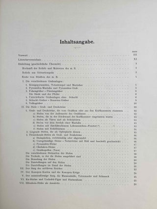 Die Reliefs des alten Reiches (2980 - 2475 vor Chr.) & Die Reliefs und Malereien. Band I: des mittleren Reiches (VII - XVII Dynastie). Band II: des neuen Reiches (XVIII - XX Dynastie) (complete set)