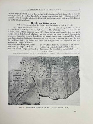 Die Reliefs des alten Reiches (2980 - 2475 vor Chr.) & Die Reliefs und Malereien. Band I: des mittleren Reiches (VII - XVII Dynastie). Band II: des neuen Reiches (XVIII - XX Dynastie) (complete set)