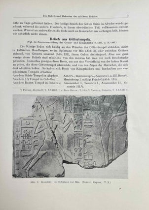 Die Reliefs des alten Reiches (2980 - 2475 vor Chr.) & Die Reliefs und Malereien. Band I: des mittleren Reiches (VII - XVII Dynastie). Band II: des neuen Reiches (XVIII - XX Dynastie) (complete set)