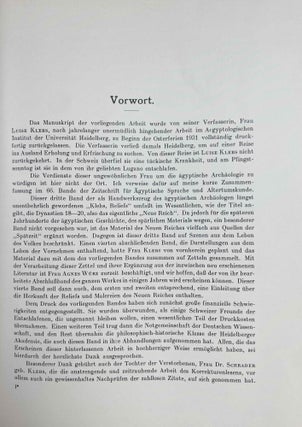 Die Reliefs des alten Reiches (2980 - 2475 vor Chr.) & Die Reliefs und Malereien. Band I: des mittleren Reiches (VII - XVII Dynastie). Band II: des neuen Reiches (XVIII - XX Dynastie) (complete set)