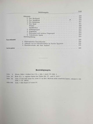 Die Reliefs des alten Reiches (2980 - 2475 vor Chr.) & Die Reliefs und Malereien. Band I: des mittleren Reiches (VII - XVII Dynastie). Band II: des neuen Reiches (XVIII - XX Dynastie) (complete set)