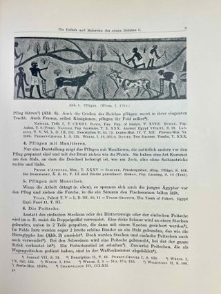Die Reliefs des alten Reiches (2980 - 2475 vor Chr.) & Die Reliefs und Malereien. Band I: des mittleren Reiches (VII - XVII Dynastie). Band II: des neuen Reiches (XVIII - XX Dynastie) (complete set)