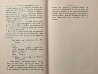 Literary criticism of the Pyramid texts