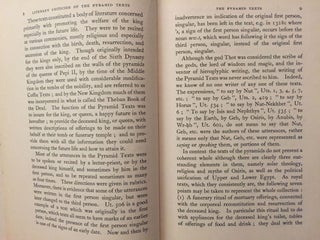 Literary criticism of the Pyramid texts