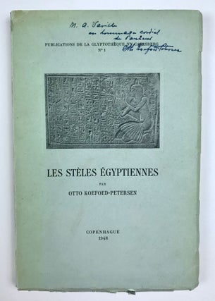 Item #M0933b Ny-Carlsberg Glyptotek. Les stèles égyptiennes. KOEFOED-PETERSEN Otto