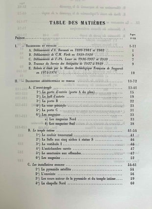 Le temple haut du complexe funéraire du roi Ounas