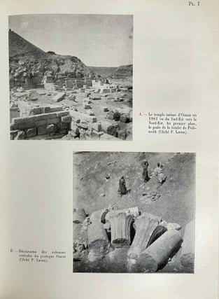 Le temple haut du complexe funéraire du roi Ounas