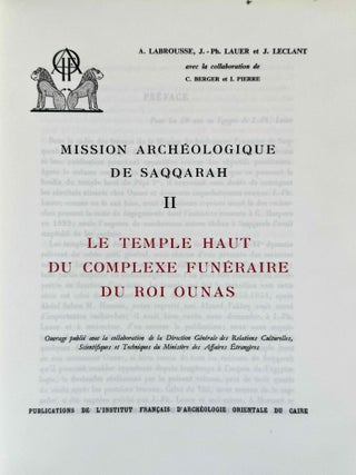 Le temple haut du complexe fun&eacute;raire du roi Ounas[newline]M0942k-02.jpeg