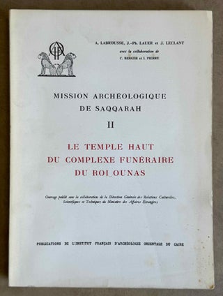 Item #M0942m Le temple haut du complexe funéraire du roi Ounas. LABROUSSE Audran - LAUER...