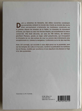 La chaussée du complexe funéraire du roi Ounas
