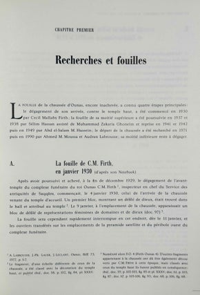La chaussée du complexe funéraire du roi Ounas