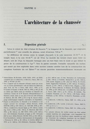 La chaussée du complexe funéraire du roi Ounas