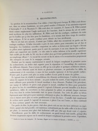 Une chapelle de Sésostris Ier à Karnak. Tome I: Texte