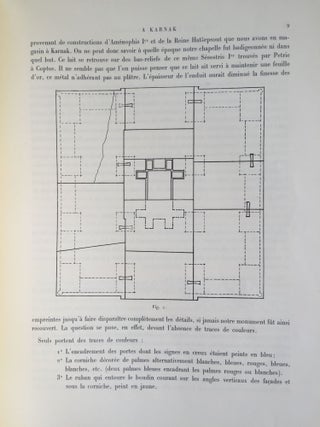 Une chapelle de Sésostris Ier à Karnak. Tome I: Texte