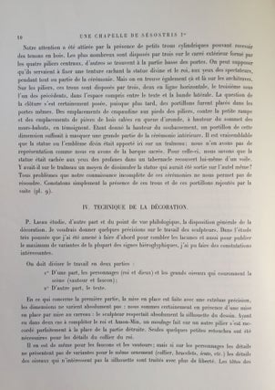 Une chapelle de Sésostris Ier à Karnak. Tome I: Texte
