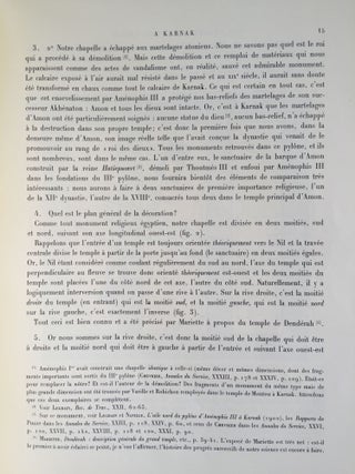 Une chapelle de Sésostris Ier à Karnak. Tome I: Texte