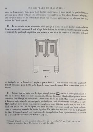 Une chapelle de Sésostris Ier à Karnak. Tome I: Texte