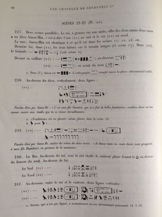 Une chapelle de Sésostris Ier à Karnak. Tome I: Texte