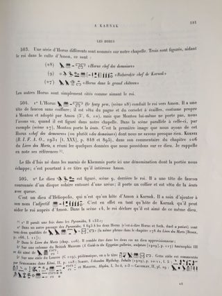 Une chapelle de Sésostris Ier à Karnak. Tome I: Texte