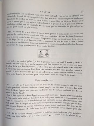 Une chapelle de Sésostris Ier à Karnak. Tome I: Texte