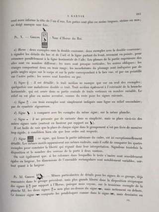 Une chapelle de Sésostris Ier à Karnak. Tome I: Texte