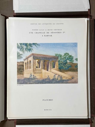 Une chapelle de S&eacute;sostris Ier &agrave; Karnak. Tome II: Planches.[newline]M0949j-02.jpeg