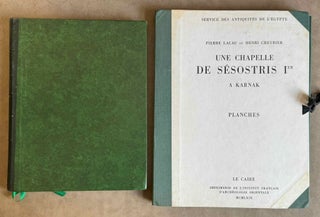 Item #M0949k Une chapelle de Sésostris Ier à Karnak. Tome I: Texte. Tome II: Planches (complete...