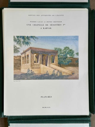 Une chapelle de S&eacute;sostris Ier &agrave; Karnak. Tome I: Texte. Tome II: Planches (complete set)[newline]M0949k-13.jpeg