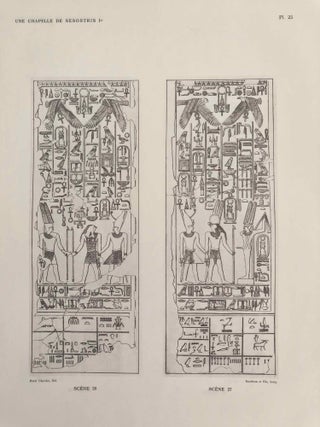 Une chapelle de S&eacute;sostris Ier &agrave; Karnak. Tome I: Texte. Tome II: Planches (complete set)[newline]M0949k-21.jpg