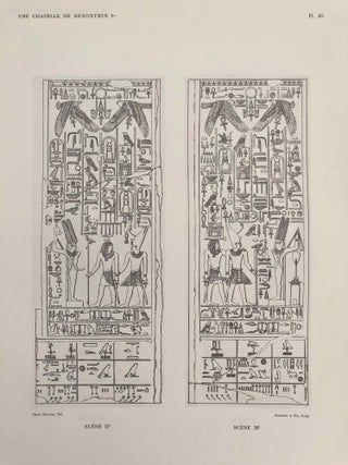 Une chapelle de S&eacute;sostris Ier &agrave; Karnak. Tome I: Texte. Tome II: Planches (complete set)[newline]M0949k-22.jpg