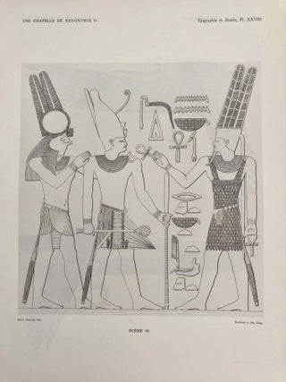 Une chapelle de S&eacute;sostris Ier &agrave; Karnak. Tome I: Texte. Tome II: Planches (complete set)[newline]M0949k-33.jpg