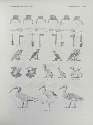 Item #M0949l Une chapelle de Sésostris Ier à Karnak. Tome I: Texte. Tome II: Planches (complete...