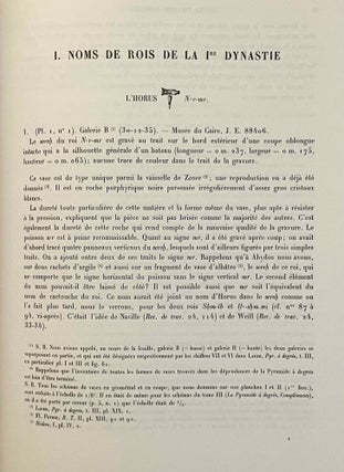 La pyramide à degrés. Tome IV: Inscriptions gravées sur les vases. Fasc. 1: Planches. Fasc. 2: Texte. Tome V: Inscriptions à l'encre sur les vases. 2 volumes.
