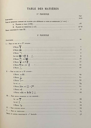 La pyramide à degrés. Tome IV: Inscriptions gravées sur les vases. Fasc. 1: Planches. Fasc. 2: Texte. Tome V: Inscriptions à l'encre sur les vases. 2 volumes.