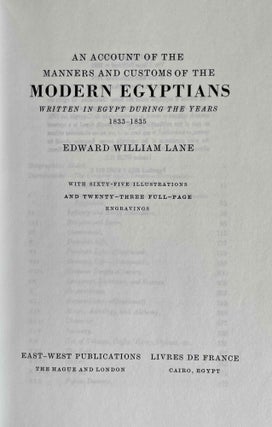 An Account of the Manners and Customs of the Modern Egyptians[newline]M0958-02.jpeg