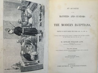 An Account of the Manners and Customs of the Modern Egyptians. Vol. I & II (complete set)[newline]M0959a-02.jpg