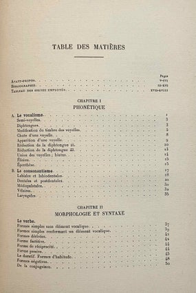 Siwa. Tome I: Son parler (all published)
