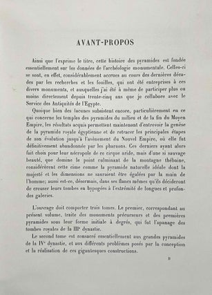 Histoire monumentale des pyramides d'Egypte. Tome I: Les pyramides à degrés (IIIe dynastie).