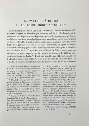 Histoire monumentale des pyramides d'Egypte. Tome I: Les pyramides à degrés (IIIe dynastie).