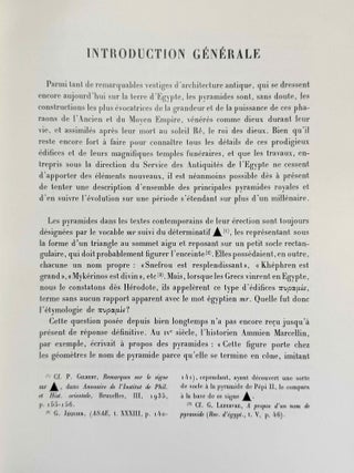 Histoire monumentale des pyramides d'Egypte. Tome I: Les pyramides à degrés (IIIe dynastie). Texte et Supplement: Plans, dessins et Maquettes (complete set)