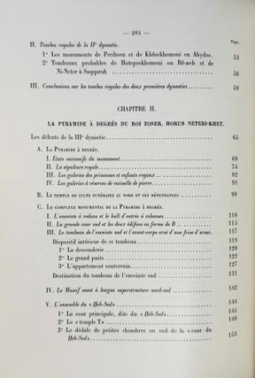 Histoire monumentale des pyramides d'Egypte. Tome I: Les pyramides à degrés (IIIe dynastie). Texte et Supplement: Plans, dessins et Maquettes (complete set)
