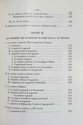 Histoire monumentale des pyramides d'Egypte. Tome I: Les pyramides à degrés (IIIe dynastie). Texte et Supplement: Plans, dessins et Maquettes (complete set)