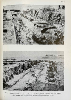 Histoire monumentale des pyramides d'Egypte. Tome I: Les pyramides à degrés (IIIe dynastie). Texte et Supplement: Plans, dessins et Maquettes (complete set)
