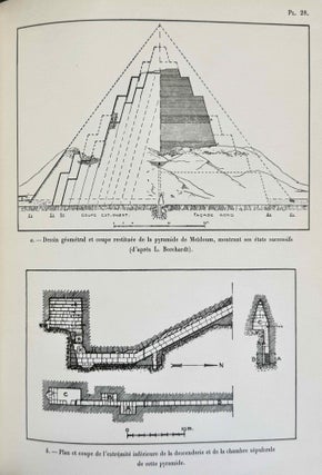 Histoire monumentale des pyramides d'Egypte. Tome I: Les pyramides à degrés (IIIe dynastie). Texte et Supplement: Plans, dessins et Maquettes (complete set)