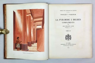 La pyramide à degrés: l'architecture. Tome I: Texte. Tome II: Planches. Tome III: Compléments. Tome IV: Inscriptions gravées sur les vases. Fasc. 1: Planches. Fasc. 2: Texte. Tome V: Inscriptions à l'encre sur les vases (complete set)