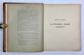 La pyramide à degrés: l'architecture. Tome I: Texte. Tome II: Planches. Tome III: Compléments. Tome IV: Inscriptions gravées sur les vases. Fasc. 1: Planches. Fasc. 2: Texte. Tome V: Inscriptions à l'encre sur les vases (complete set)
