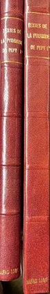 Item #M0976m Les textes de la pyramide de Pépy Ier. Tome I: Description et analyse. Tome II:...